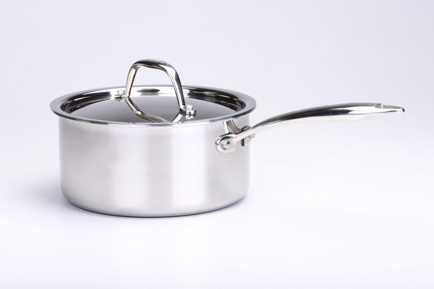 Triply Stainless Steel Saucepan Handle with Lid .