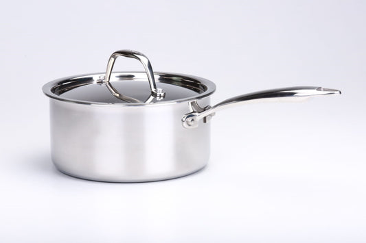 Triply Stainless Steel Saucepan Handle with Lid .